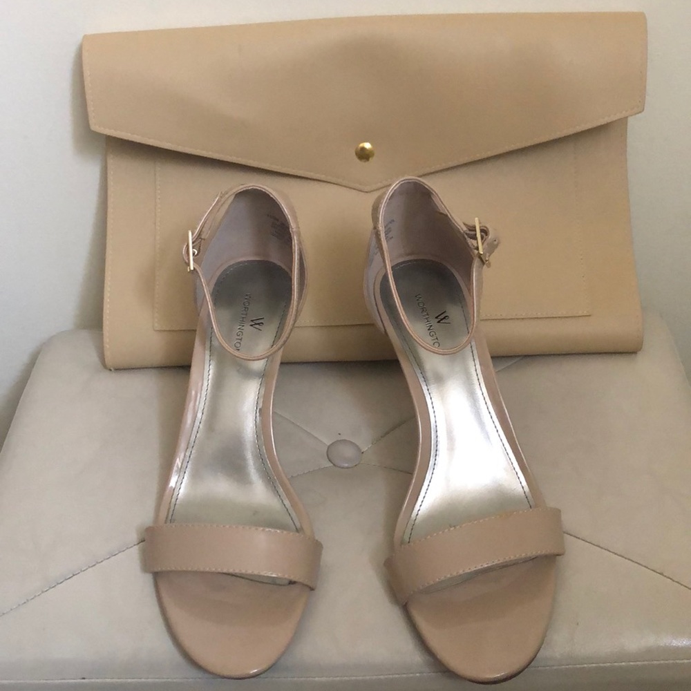 NWT Worthington nude heels 7.5 - Picture 2 of 9